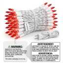 Brightown Red Mini String Lights, 100-Count 20ft Incandescent Bulb Valentine's Day Fairy Lights for Indoor Holiday Decoration, Christmas Tree Garland Wedding Party Multi-Use, White Wire