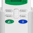 Replacement Remote Control for MaxxAir MAXXFAN Deluxe Roof Vent Fan,Compatible with Listed Models, with Holder