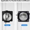 Deadbolt Child Safety Lock, to Prevent Deadbolt Thumb Turn, No-Drill Safety Lock Guard, Stainless Steel with 3M Adhesive Backing, Simple Install (with Padlock)