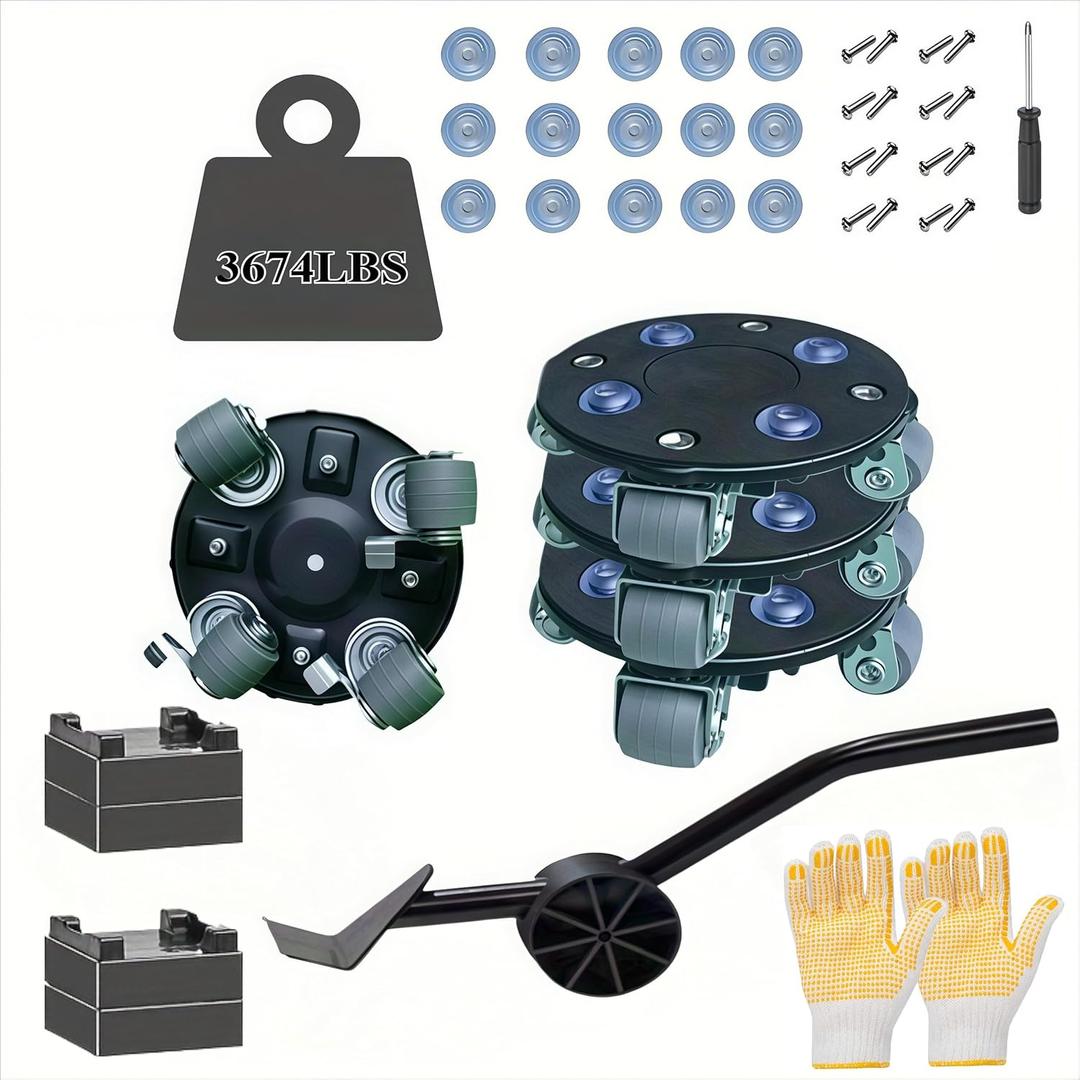 BeNisin Furniture Mover with Parking Lock & Furniture Lifter - Lockable Dolly for Long-Term Storage, No Setup Needed for Periodic Moving, Heavy Duty Stability for Appliances & Couches