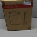 Small Fancy Bathroom Trash Can, Metal Trash can Covered with Leather, Open Top,Hide The Garbage Bag, Bathroom, Living Room, Bedroom, Office, Bank, Hotel (12l-Chinese Style)