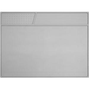 Grey Soldering Mat Heat Resistant 932 Solder Mat, With Scale Ruler And Screw Position, Silicone Repair, For Electronics, Computer, Phone, Magnetic Work, Indicators, Size 16 * 12 in