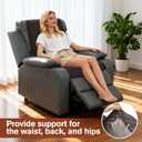 Wibeelee Brown Egg Crate Foam Recliner Cushion with Back Support, 19.7 x 19.7 Inches, 4.3 Inch Thick Seat, Reduces Muscle Fatigue, Ideal for Elderly and Adults