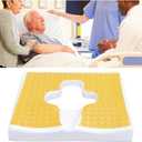 Anti Bedsore Cushion,Waterproof,Breathable, Comfortable, Pain-Relieving and Pressure-Sore Care Fiber Material Bed Sore Cushion for Butt, Suitable for bedridden Elderly and Disabled People