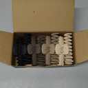 TOCESS Hair Claw Clips for Women - 8PK Large Neutral Matte Jumbo Hair Clips for Thick, Thin, Long, Short, Curly Hair Girls, Big Jaw Clip Set for Daily Use (Rounded B.Black, Brown, Beige, Khaki)