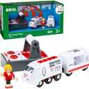 BRIO Remote Control Travel Train - Kids Toy with Light and Sound Features | Battery Operated | Compatible with Wooden Railway Tracks | Perfect for Toddlers Age 3+