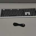 TECKNET Bluetooth Keyboard Rechargeable, 4Device Free Switching (2.4G+BT), UltraSlim Full Size Wireless Keyboard, Quiet Typing, for PC/Laptop/Smart TV/Phone, Adjustable Stand, 12 Multimedia Keys