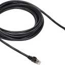 Amazon Basics RJ45 Cat 6 Ethernet Patch Cable, 10Gpbs High-Speed Cable, 250MHz, Snagless, 15 Foot, Black