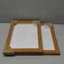 Gardenia Art Framed Wall Art Set Abstract Ocean Beach Canvas Wall Decor Nature Shore Horizon Pictures Modern Decorative Coastal Seascape Artwork for Bedroom Bathroom Home Office 12"x16"x2 Natural