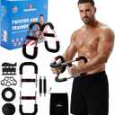Twister Arm Trainer - Chest Workout Equipment for Home Gym, Forearm Trainer & Muscle Exerciser for Men and Women, Portable Home Workout Strength Training, Upper Body Exercise Bar