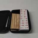 2-6 Players Rummy Game with 6 Wooden Racks/Trays, Rummy Cube with Portable Case 160 Tiles Travel Set with 6 Tiles Holders, Okey Game, Travel and Family Board Game for Adults and Kids