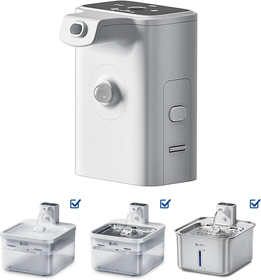 DownyPaws Replacement Battery Compartment White for Cat Water Fountian DPWFP6