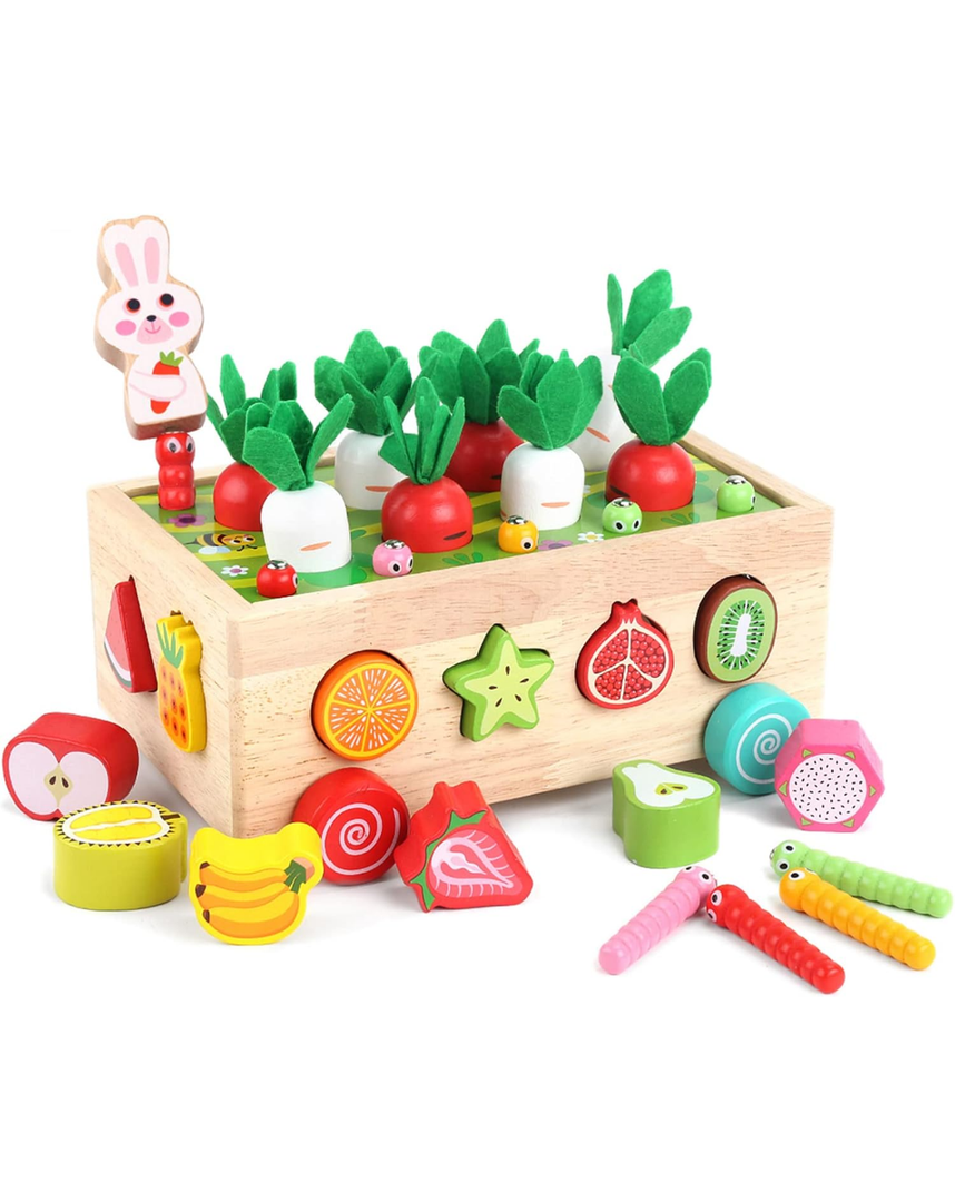 Toddlers Montessori Wooden Educational Toys for Baby Boys Girls Age 1 2 3 Year Old, Shape Sorting Toys 1st One First Birthday Girl Gifts for Kids 1-3, Wood Preschool Learning Fine Motor Skills Game