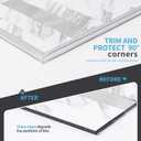 Art3d 20ft Outside Vinyl Corner Trim Peel and Stick for Tile and Wall Edges, Furniture Decoration Glittery Silver