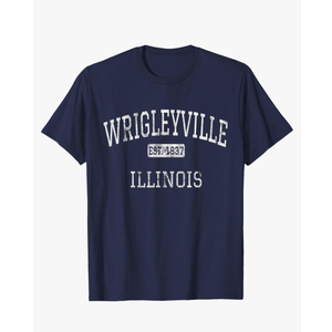 Wrigleyville Illinois Chicago IL Vintage T-Shirt, Size 3XL