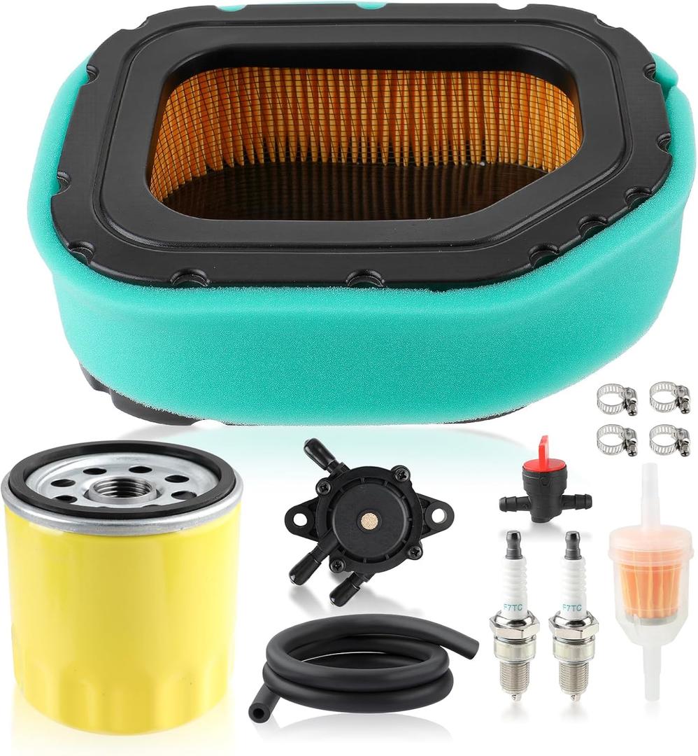 Air Filter Fuel pump Lawn Mower Tune up Kit for Kohler Courage Twin Cylinder 20-27 HP Engine SV710 SV715 SV720 SV730 SV735 SV810 SV820 SV840#32 083 03-S for TORO 74372 Lawn Tractor