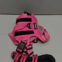 Escape Proof Dog Harness for Large Medium Sized Dogs Six Point Adjustable, Service Dog Vest Harness and Leash Set, No Pull Dogs Harnesses with Handle, Medium Dog Harnesses for Walking (Pink, M)