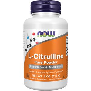 NOW Supplements, L-Citrulline Pure Powder, 4-oz