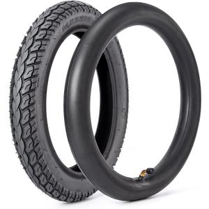 Heavy-Duty 14 x 2.125 57-254 Tire and Tube Set with Angled Valve Stem 14 Inch Electric Scooter Tire Tube for Replacement Electric Scooters and E-Bike Tires 1 Set