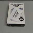 4K Mini Body Camera, Sports POV Cameras, Portable Body Cam, Thumb Action Camera, Waterproof Wearable Camera, Helmet Mounted Hands Free Recording for Cycling, Motorcycle, Vlogging (Black)