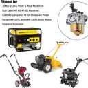 951-12785 Carburetor for Troy Bilt OHV 208CC 212CC Cub Cadet RT65 Troy Bilt Tiller 951-05021 Champion 46515 C46540 Generator Craftsman Rototiller Engine repalce 951-10797 951-12124