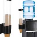 Disposable Paper Cup Dispenser,Water Cooler Pull Type Cup Holder Fits 7oz-12oz Cups,Wall-Mounted Cup Organizer for Water Coolers, Pull-Type Paper Cup Holder with Adhesive and Screws