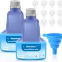 Bisenkud 2 Pack Refillable Bottle for Swiffer® Wet Jet™ Mop 500ml /17 FL OZ LeakProof HDPE Solution Bottle, Empty, Not for Power mop