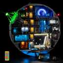 Nitemode RC Light Kit Compatible with Lego 75419 Death Star Building Set | Upgraded Remote Control & Multi-Mode Dimming & Zonal Lighting (NOT Included 75419 Set)