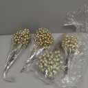 24 pcs Christmas Berries Stems Artificial Berry Stems for Christmas Tree Ornaments Crafts Holiday and Home Decor (Gold)