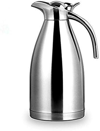 Bonnoces 68 Oz Stainless Steel Thermal Carafe - Double Walled Vacuum Insualted Thermos/Carafe with Lid - Coffee/Tea Carafe Heat & Cold Retention - 2 Liter