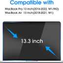 amFilm Designed for MacBook Pro 13 Inch(2016-2022, M1/M2) /MacBook Air 13 Inch(2018-2021, M1) Tempered Glass Screen Protector [Zero Bubbles][9H Hardness][ Anti-Scratch][ Anti-fingerprint]