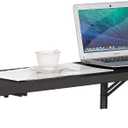 Houseables Wall Mounted Desk, Murphy Desk, Wall Mounted Folding Table, Laundry Folding Table, Fold Down Work Bench, Foldable Mount Station, Floating Bar, Hanging, Dining, Kitchen, Clothes, 48x16 Black