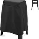 Grill Cover for Weber Lumin Electric Grill with Stand, Lumin Compact Grill with Stand, 600D Heavy Duty Waterproof UV Resistant Cover for Weber Lumin/Compact with Stand, Grill Accessory (Cover Only)
