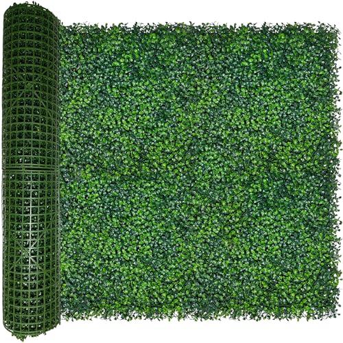 ODTORY Artificial Ivy Privacy Fence Wall Screen: 40X160 in(45 sqft) UV-Anti Faux Boxwood Roll Panels Greenery Backdrop Ivy Vine Leaf Hedges Fence Panels for Indoor Outdoor Green Wall Decor