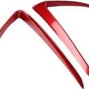 Automotive Exterior Modification Accessories ABS Front Fog Lamp Eyebrow Type Wind Blade Bumper, Compatible For Tesla Model 3 Model Y 2017-2023 (Color : Model 3 red)