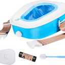 Compact Car Portable Toilet Camping Indoor & Outdoor Commode,Travel Potty,Portable Toilet for Car,Camping,Hiking,Long Road Trips,Traffic Jam,Blue