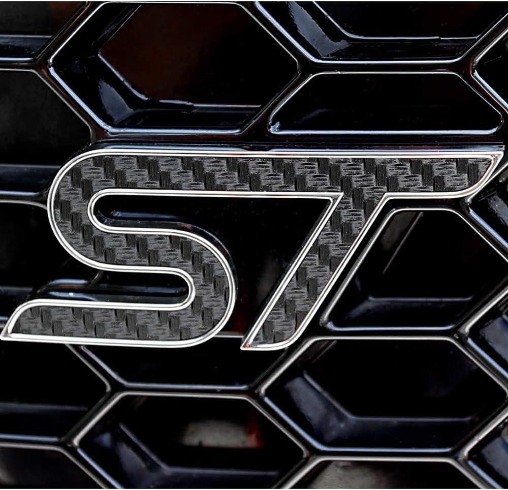 ST Emblem Insert Decals - Set of 2 - Compatible with and Fits Ford Edge ST 2019 & Newer (Black)