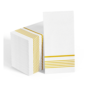 200 Pack Paper Dinner Napkins, Absorbent Paper Napkins, Premium Quality Guest Towels, 2-Ply Disposable Hand Towels for Kitchen, Events, Parties or Events