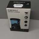 TUREWELL Water Dental Flosser for Teeth/Braces, Water Teeth Cleaner 8 Jet Tips and 10 Pressure Levels, 600ML Large Water Tank Oral Irrigator for Family(Black)