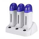 3 Types Portable Wax Roller Warmer for Women's Hair Removal, Roll on Home and Salon Waxing Machine with Cartridges (06#)