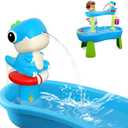 Dinosaur Battery Powered Water Table Pump Continuous Flow for Water Tables - Cordless, Rechargeable,No Damage Installation Outdoor Play Accessories for Kids (no Water Table Included)(Blue)