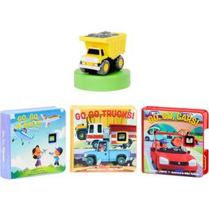 Little Tikes Story Dream Machine Go, Go, Vehicles Story Collection, Storytime, Books, Trucks, Random House, Audio Play Character, Gift and Toy for Toddlers and Kids Girls Boys Ages 3+ Years