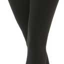 EVERSWE Women's Opaque Fleece Lined Tights, Thermal Tights (Black, L)