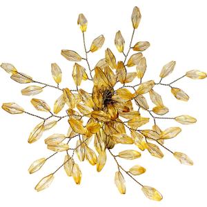 ITOS365 Napkin Rings Set of 12 for Dining Table Decoration Parties Everyday Metal Napkin Holder Leaf Gold (Pack of 12)