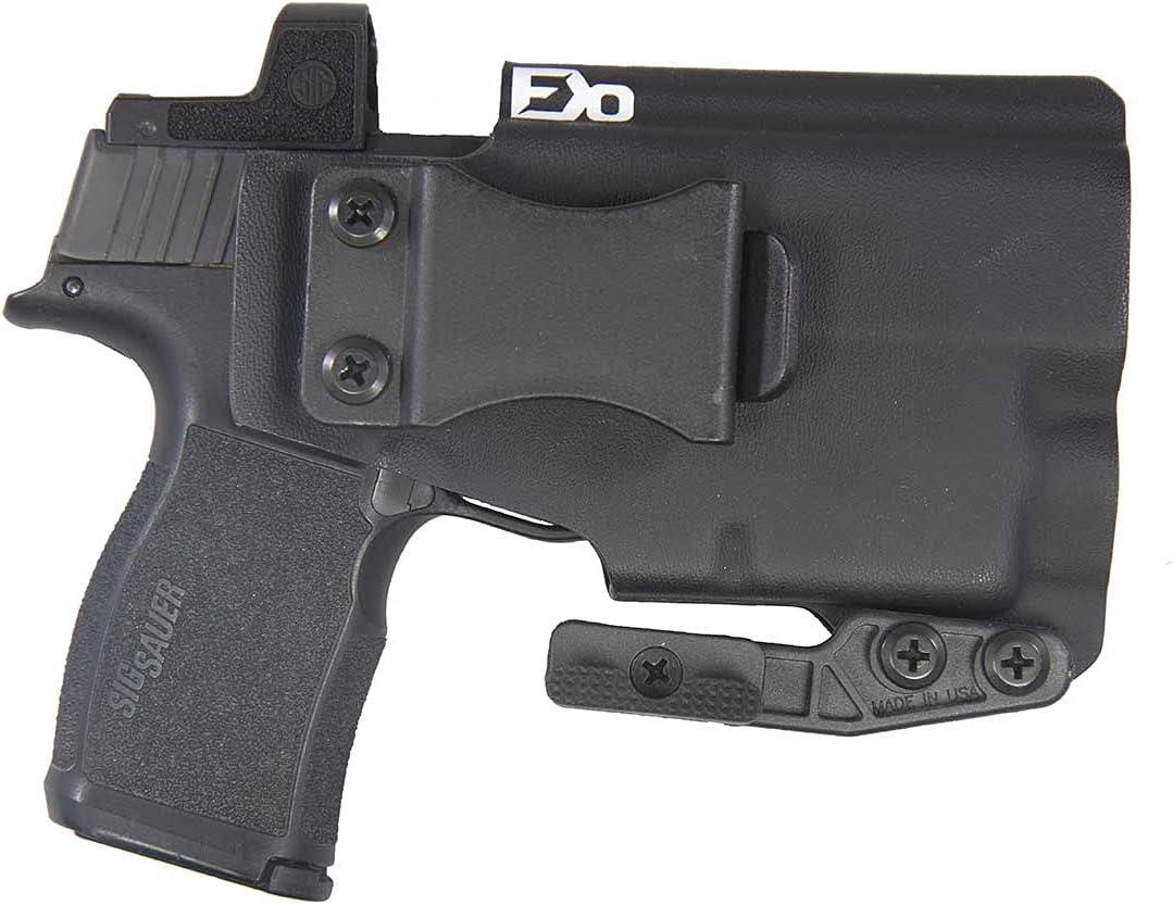 FDO Industries IWB Kydex Holster Compatible with Sig P365XL w/ Streamlight TLR6 -Optic Cut -The Paladin Series -Made in USA- (Black)