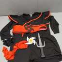 Bad boy league Kids Ninja Costumes Halloween Boys Ninja Cosplay Set Ninjas Costume for Role Play Halloween Party (Kids-S-4/5T Black)