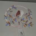 Ferraycle Metal Wall Art Bird on Tree Branch Silhouette Bird Art Decor for Living Room Garden Bedroom Office Home Wall Housewarming Party Decor(Vintage Color)