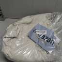 H.VERSAILTEX Polyester Blackout Curtains 96 Inches Long, 100% Absolutely Blackout Elegant Curtains for Bedroom, Thermal Insulated Linen Drapes Grommet Curtains with White Liner, 2 Panels, Natural