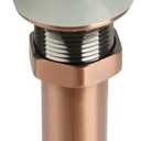 Akicon Copper Push Button Bathroom Sink Drain Stop & Pop up Lavatory Stopper with Overflow Bathroom Basin