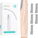 Sonic Dermaplaning Tool for Face - Rechargeable Dermaplane Razor with 6 Refill Dermablades, Facial Hair & Peach Fuzz Remover for Women (Pink)